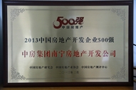 A4、2013中國(guó)房地產(chǎn)開(kāi)發(fā)企業(yè)500強(qiáng)
